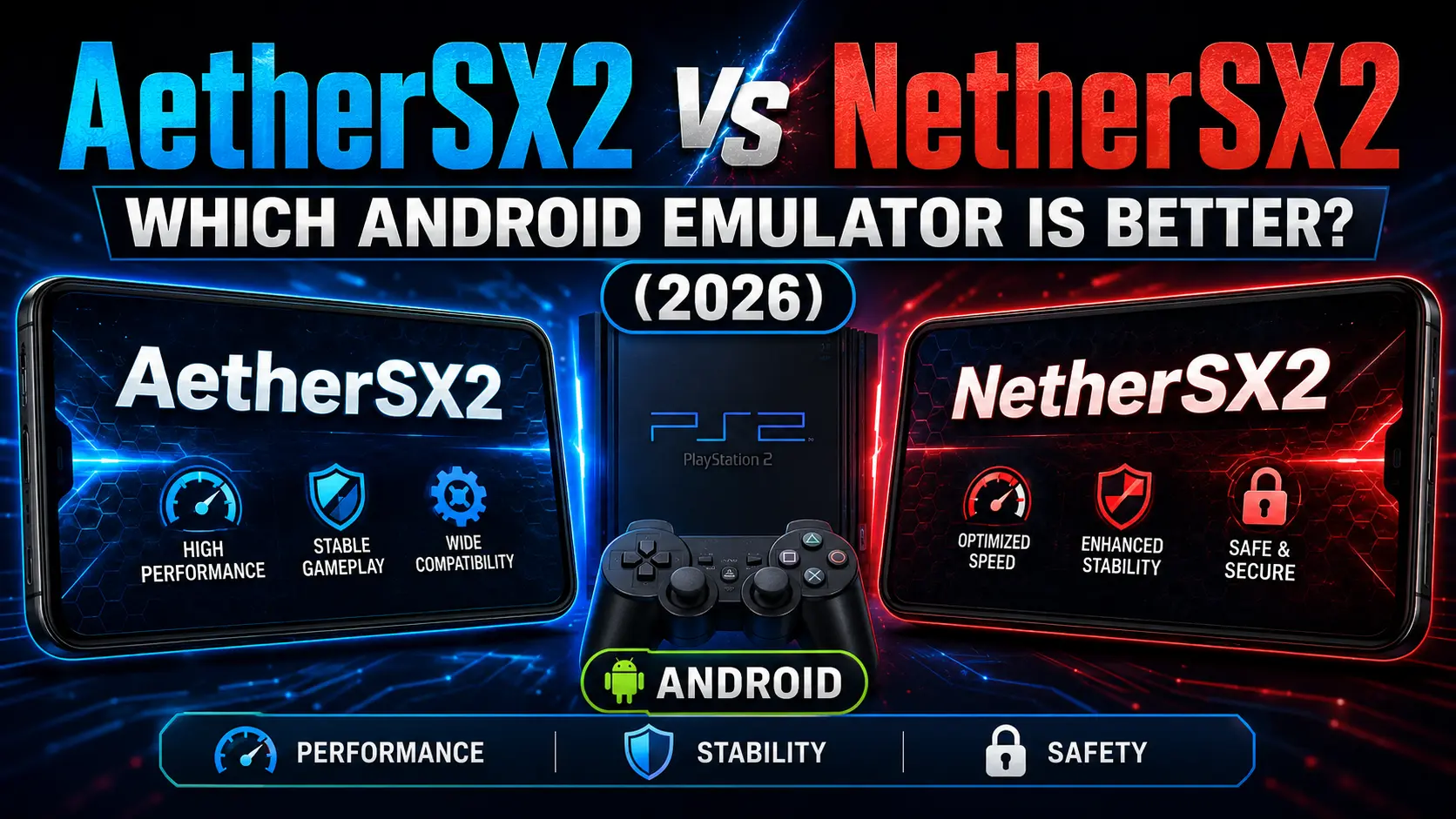 AetherSX2 vs NetherSX2: Best Android Emulator in 2026