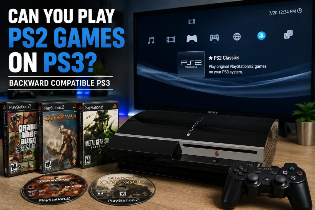 Can you play PS2 games on PS3 - backward compatible PS3 playing original PS2 disc