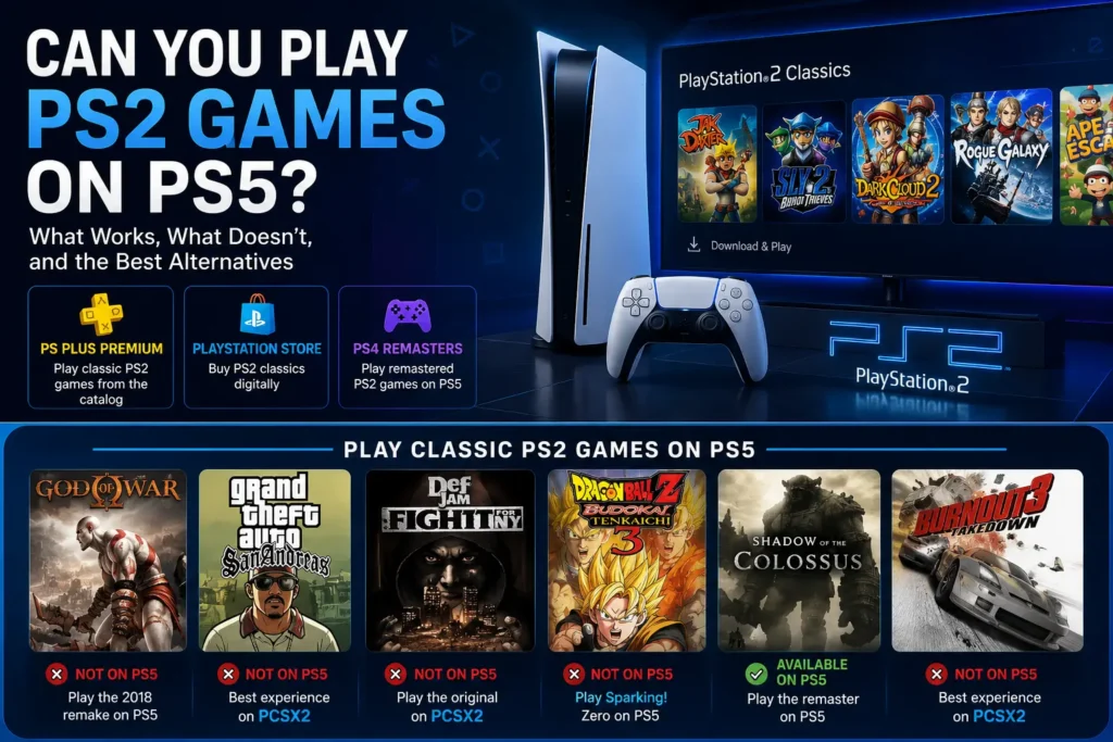 Can you play PS2 games on PS5 - PS2 disc inserted into PS5 console