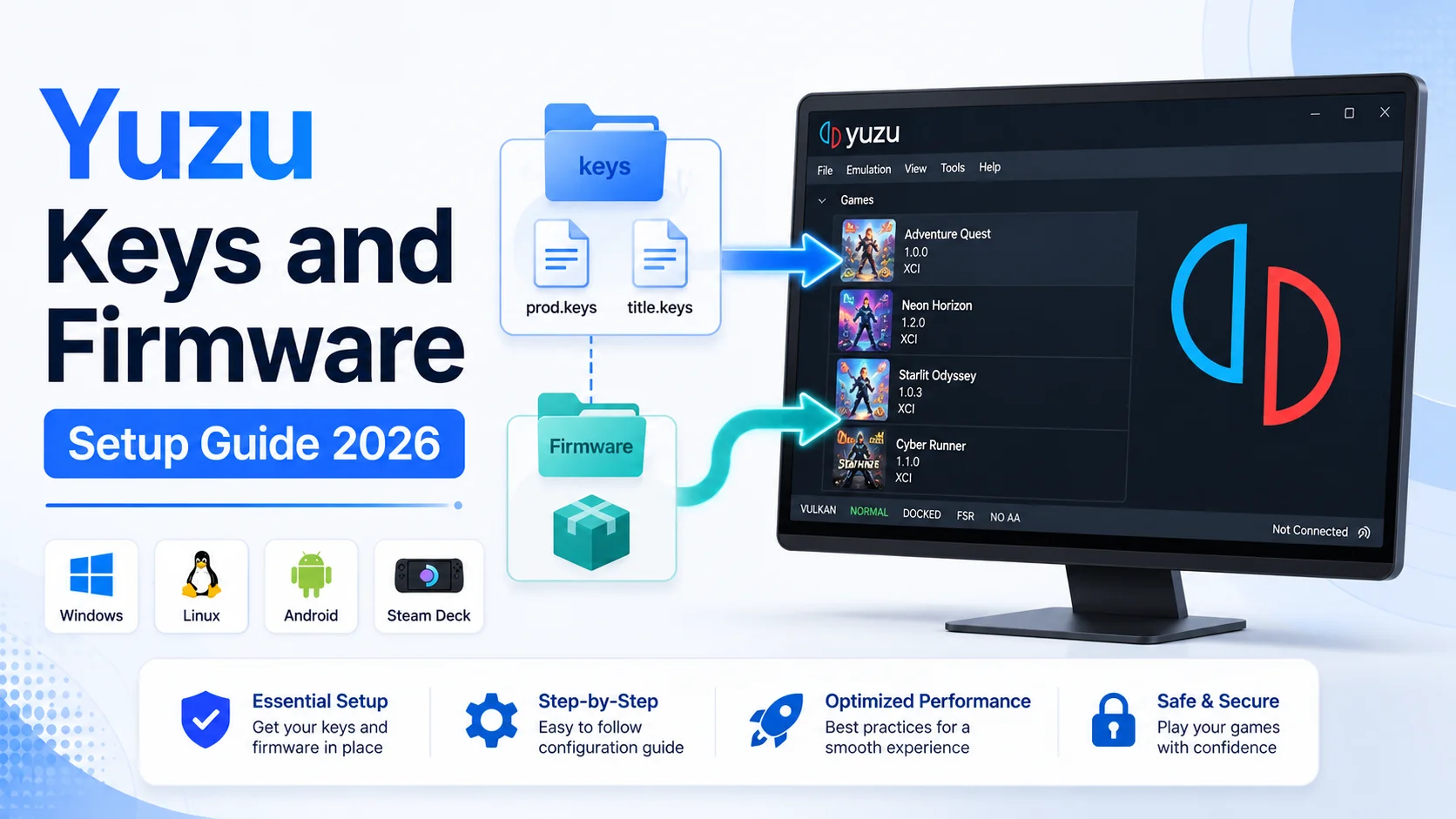 Download Yuzu Keys & Firmware Setup Guide in 2026